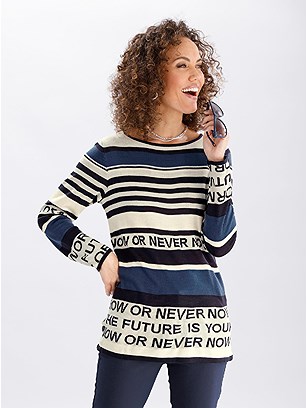 Long Patterned Sweater product image (559301.CMST.1.1_WithBackground)