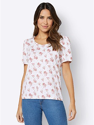 Floral Puff Sleeve Top product image (559529.WHPR.1.1_WithBackground)