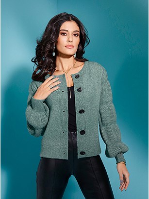 Puff Sleeve Cardigan product image (559760.JD.1.5_WithBackground)
