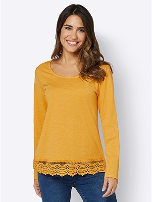 Long Sleeve Lace Trim Top product image (559768.OCKE.1.1_WithBackground)