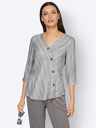 Asymmetrical Stripe Blouse product image (559892.SNST.2.1_WithBackground)