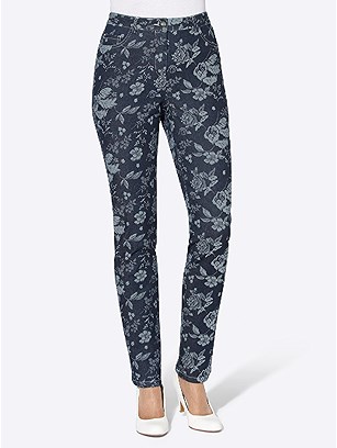 Floral Print Jeans product image (560000.DBMU.2.1_WithBackground)