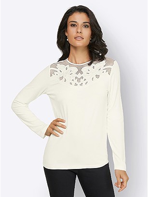 Floral Mesh Insert Top product image (561540.EC.1.1_WithBackground)