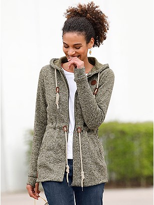 Knitted Fleece Cardigan product image (561865.OLMO.J)