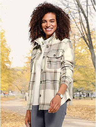 Checkered Fleece Jacket product image (562067.CMSC.1.P102224)