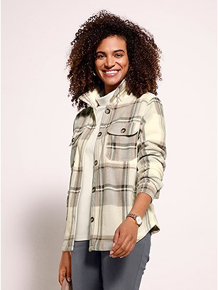 Checkered Fleece Blouse product image (562067.CMSC.J)