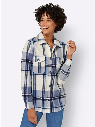 Checkered Fleece Jacket product image (562067.CPCK.2.1_WithBackground)