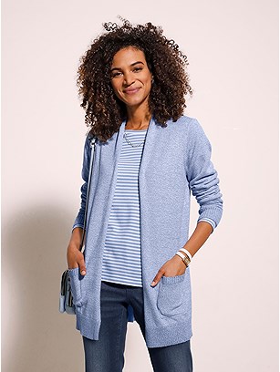 Mottled Open Cardigan product image (562073.BLMO.J)