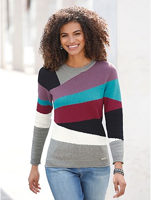 Geometric Print Sweater product image (562259.SNBP.J)