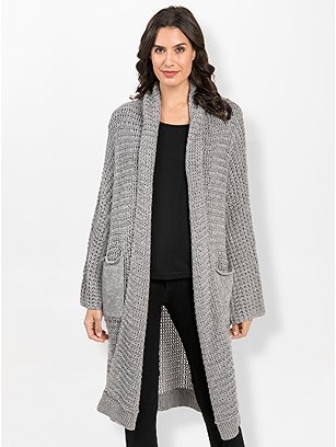Extra Long Knitted Cardigan product image (562278.LG.1.1_WithBackground)
