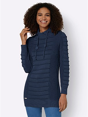 Ribbed Long Sweater product image (562302.DKBL.2.207_WithBackground)
