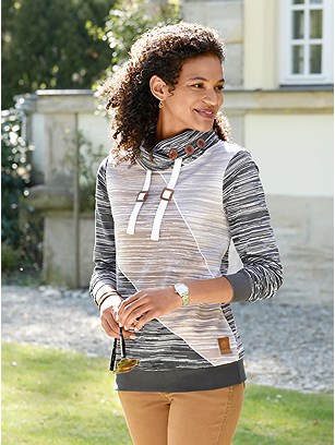 Overlapping Collar Sweatshirt product image (562386.GYPR.1.1_WithBackground)