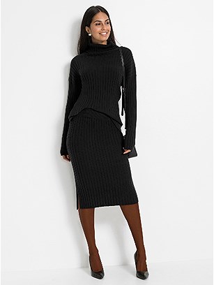 Ribbed Knit Skirt product image (562519.BK.4.1_WithBackground)