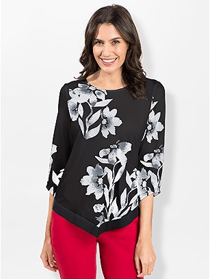 Floral Asymmetrical Hem Tunic product image (562580.BWPR.1.1_WithBackground)