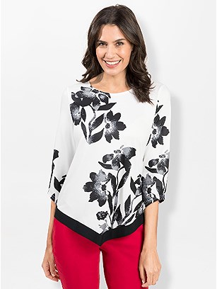 Floral Asymmetrical Hem Tunic product image (562580.WHPA.2.1_WithBackground)