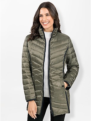 Quilted Pattern Puffer Jacket product image (562604.KH.1.9_WithBackground)