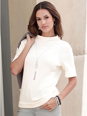 Short Sleeve Knit Sweater product image (562752.EC.1SS)