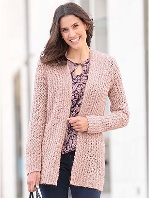 Textured Open Cardigan product image (564103.POWD.11)