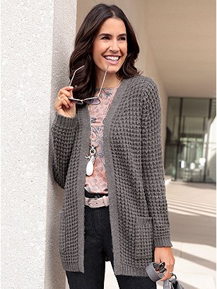Chunky Knit Open Cardigan product image (564362.CCMO.1S)