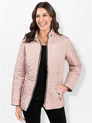 Shimmer Quilted Jacket product image (564381.POBK.1.1_WithBackground)