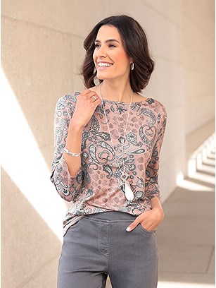 Paisley 3/4 Length Top product image (564382.POCH.J1)