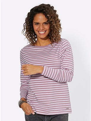 Long Sleeve Striped Top product image (565082.MVEC.1.30_WithBackground)