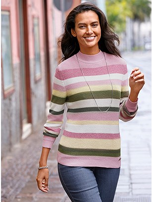 Striped Knit Sweater product image (565299.SARM.1.34_WithBackground)