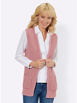 Long Knitted Vest product image (565450.HYDR.1.33_WithBackground)