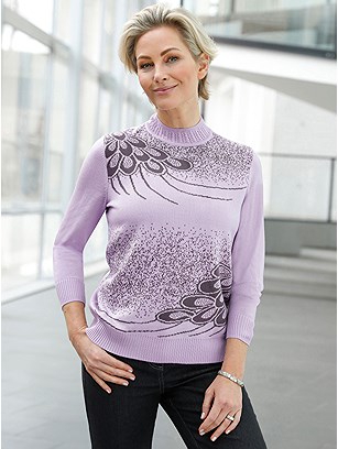 Jacquard Pattern Sweater product image (565470.LIMU.1S)