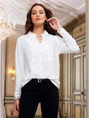 Lace Collar Blouse product image (566224.EC.1.13_WithBackground)
