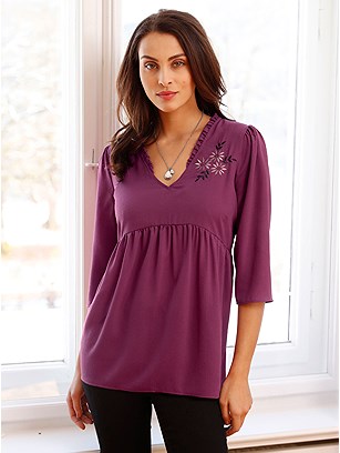 Embroidered Detail Blouse product image (566387.MV.J)