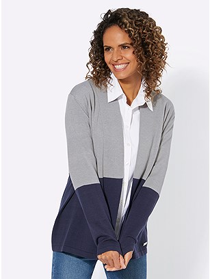 Split Color Cardigan product image (566920.DBSN.1.20_WithBackground)