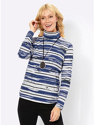 Striped Turtleneck Top product image (567081.RBPR.2.35_WithBackground)