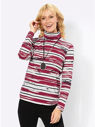 Striped Turtleneck Top product image (567081.RNPR.2.29_WithBackground)