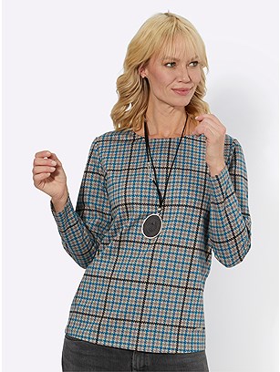 Plaid Long Sleeve Top product image (567082.BTPR.1.43_WithBackground)