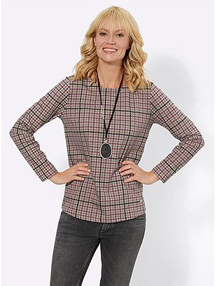 Plaid Long Sleeve Top product image (567082.BVPR.1.36_WithBackground)