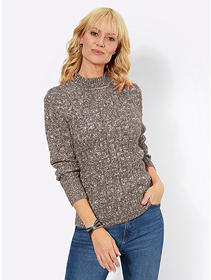 Mottled Knit Sweater product image (567084.TPMO.1.40_WithBackground)