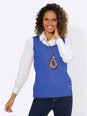 Ribbed Sweater Vest product image (567100.BLMO.1.26_WithBackground)
