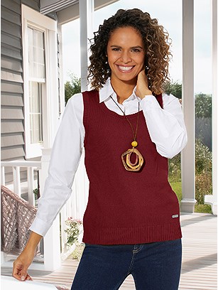 Ribbed Sweater Vest product image (567100.DRMO.1SS)