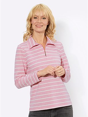 Striped Zip Sweatshirt product image (567107.RSST.2.44_WithBackground)