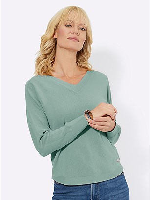 Classic V-Neck Sweater product image (567130.MT.1.29_WithBackground)