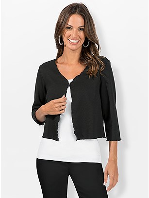 Wave Hem Bolero product image (569682.BK.1.9_WithBackground)