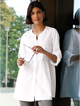 Button Panel Tunic product image (569809.WH.1S)