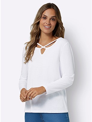 Long Sleeve Cut Out Top product image (570438.WH.2.1_WithBackground)