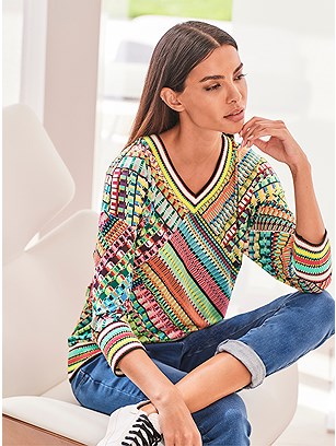 Mixed Print Top product image (571536.EDPK.1.1_WithBackground)