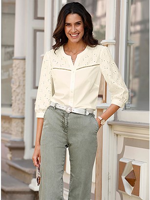 Eyelet Panel Blouse product image (571740.EC.1.5_WithBackground)