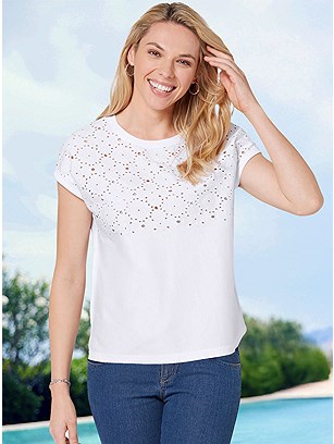 Eyelet Embroidered Shirt product image (574143.EC.15S)