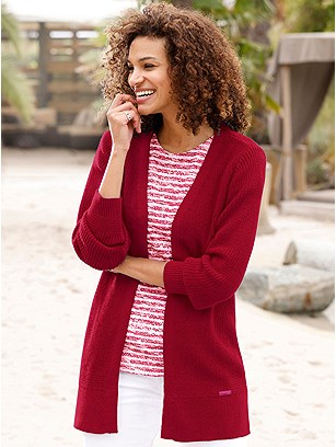 Waffle Knit Cardigan product image (574268.RD.1SS)