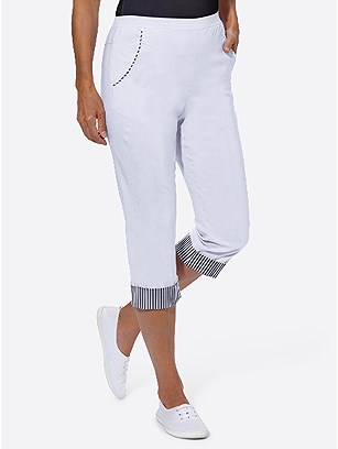 Stripe Trim Capri Pants product image (576297.WH.1.1_WithBackground)
