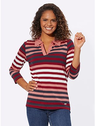 Striped Polo Shirt product image (577074.RDST.1.1_WithBackground)